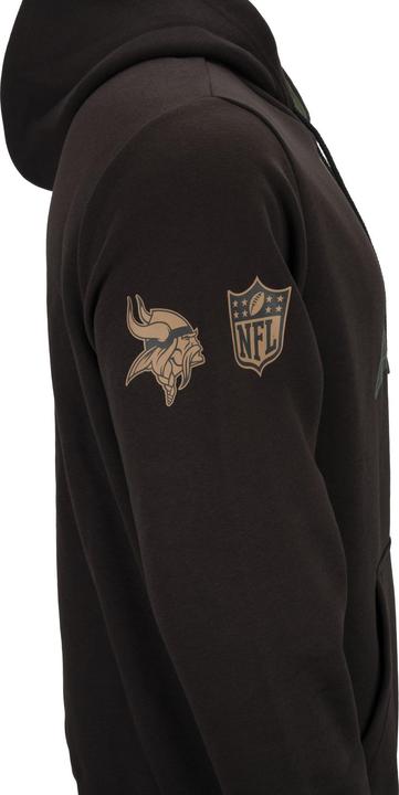 Actual product image New Era Fleece Hoody - NFL Minnesota Vikings schwarz - XL (XL)