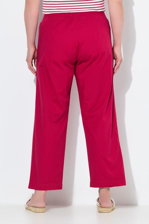 Produktbild Ulla Popken 7/8-Chinohose Ruby, Elastikbund, weites, gerades Bein (62)