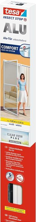 tesa Insect screen Alu COMFORT for doors, insect screen (100 x 220 cm)