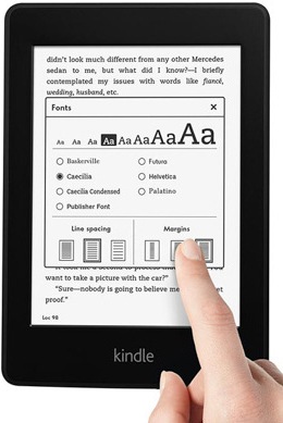 Actual product image Amazon Kindle Paperwhite 2014 (6", 4 GB, Black)