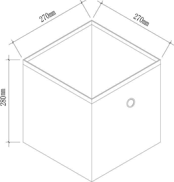 Produktbild VCM 10er Set Stoff Faltbox Klappbox Boxas (27 x 27 x 28 cm)