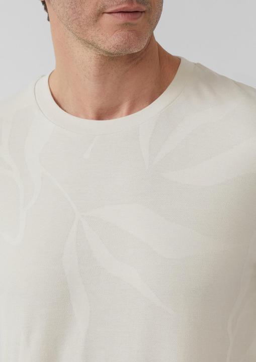 Immagine prodotto S.Oliver T-Shirt Jacquard-T-Shirt mit floraler Struktur (XL)