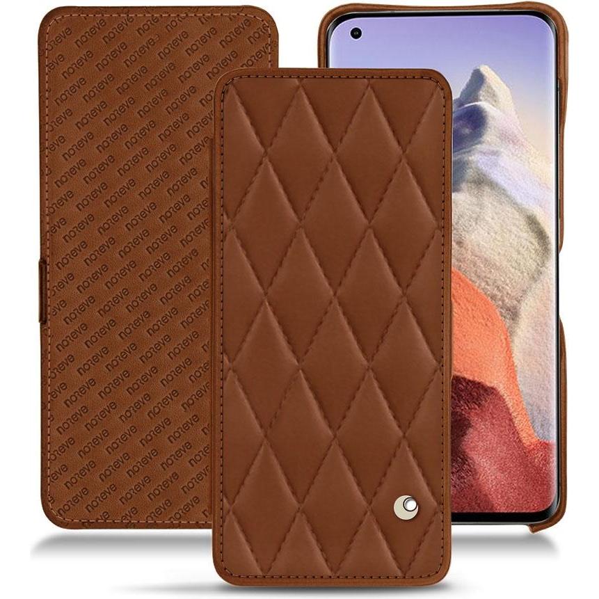 Noreve Lederschutzhülle horizontal (Xiaomi Mi 11 Ultra), Smartphone Hülle, Braun