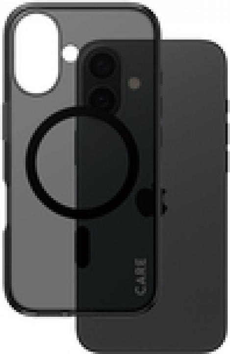 PanzerGlass CARE Flagship Case Smokey w. Black MagSafe iPhone '24 6.1" (Apple iPhone 16)