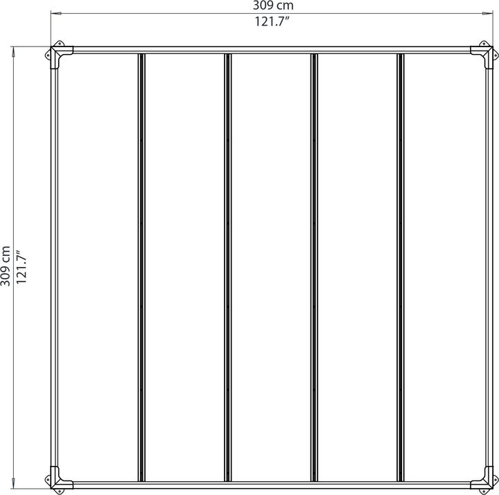 Produktbild Palram Milano 3000 (309 cm, 309 cm)