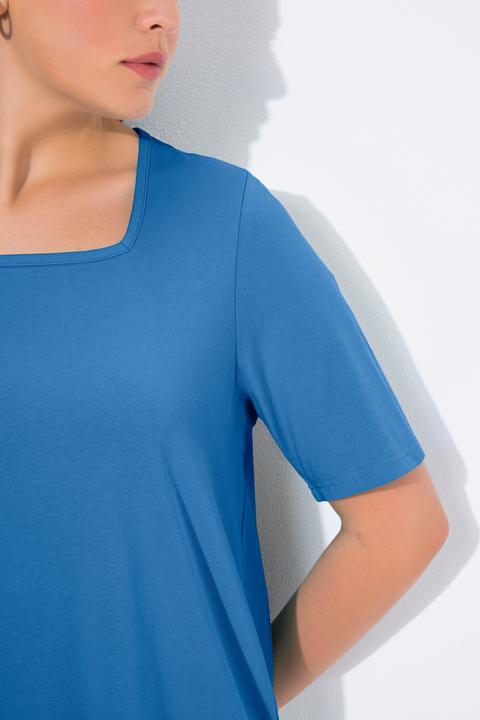 Actual product image Ulla Popken Essential Square Neck Stretch Tee (48)