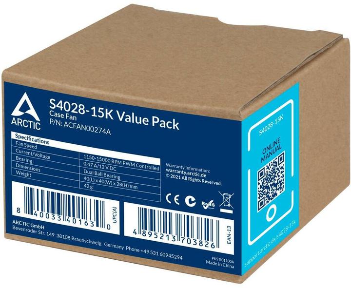 Actual product image Arctic S4028-15K (40 mm, 5 x)