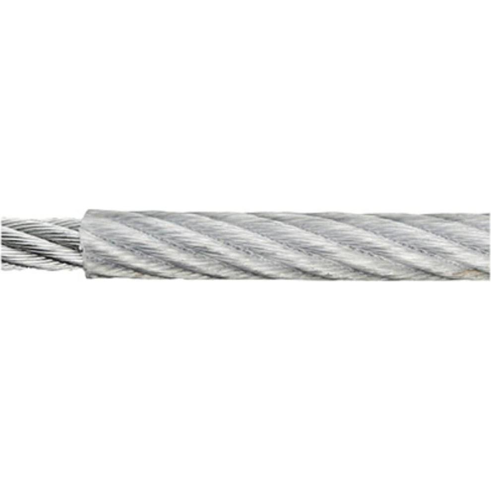 Dörner + Helmer, Seil, Stahlseil verzinkt (Ø x L) 4 mm x 100 m 190045 Grau (100 m)