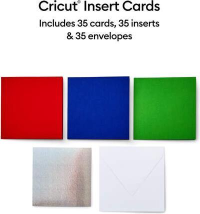 Image du produit Cricut Insert Cards Rainbow S40 12,1cm x 12,1cm 35-pack (P)