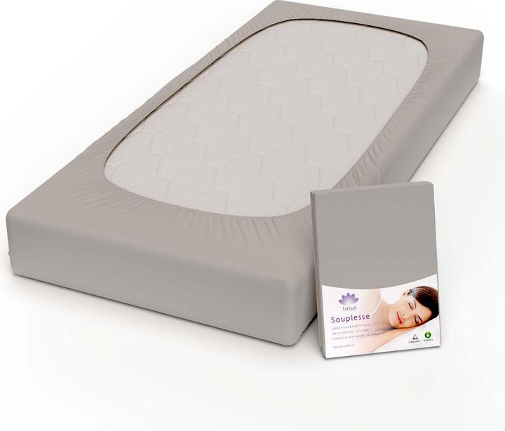 Produktbild Lotus Bettwaren Jersey Fixleintuch Souplesse (200 x 200 cm, 200 x 220 cm)