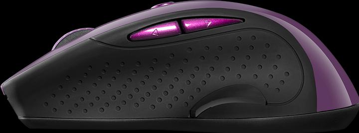 Produktbild Canyon MW-01 2.4GHz wireless mouse 6 buttons, optical tracking - blue LED, DPI 1000/1200/1600, Purpl (Kabellos)