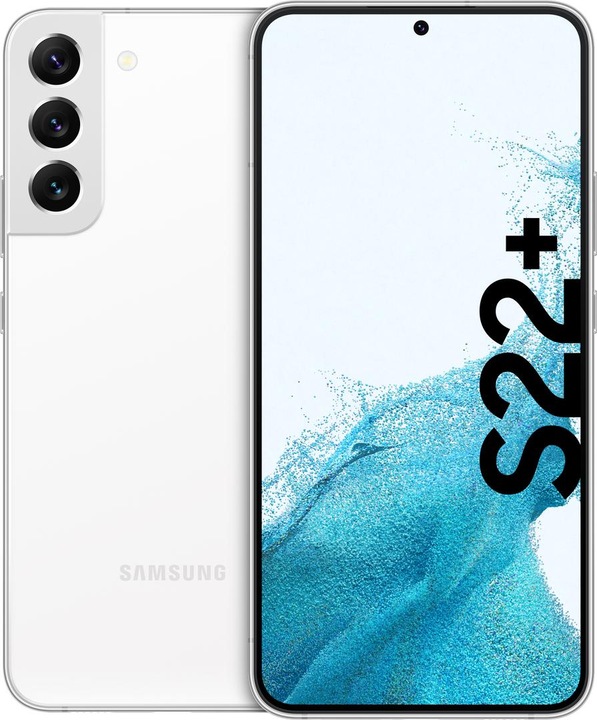Actual product image Samsung Galaxy S22+ EU (128 GB, Phantom White, 6.60", Dual SIM, 50 Mpx, 5G)