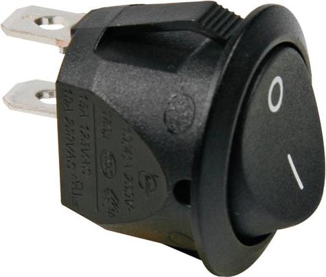 Image du produit Velleman Bouton d'interrupteur à bascule noir 1P Spst Off-On