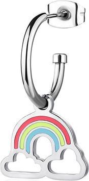 Image du produit Sagapo S'Agapo Steel Single Earring With Rainbow Smile Ssm021