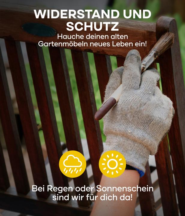 Actual product image Plid Wood oil 2L, for approx. 10m² / wood protection impregnation care oil garden furniture (Bankirai, 2 l)