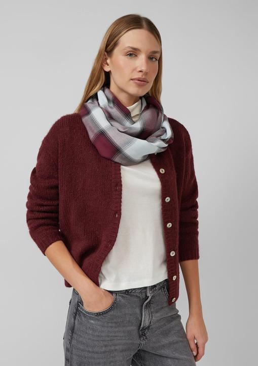 Produktbild S.Oliver Snood Karierter Loop-Schal aus Modalmix