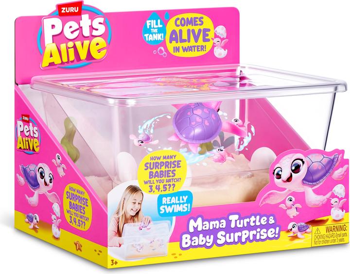 Productafbeelding Zuru Pets Alive - Mama Turtle & Baby Surprise (19.50 cm)