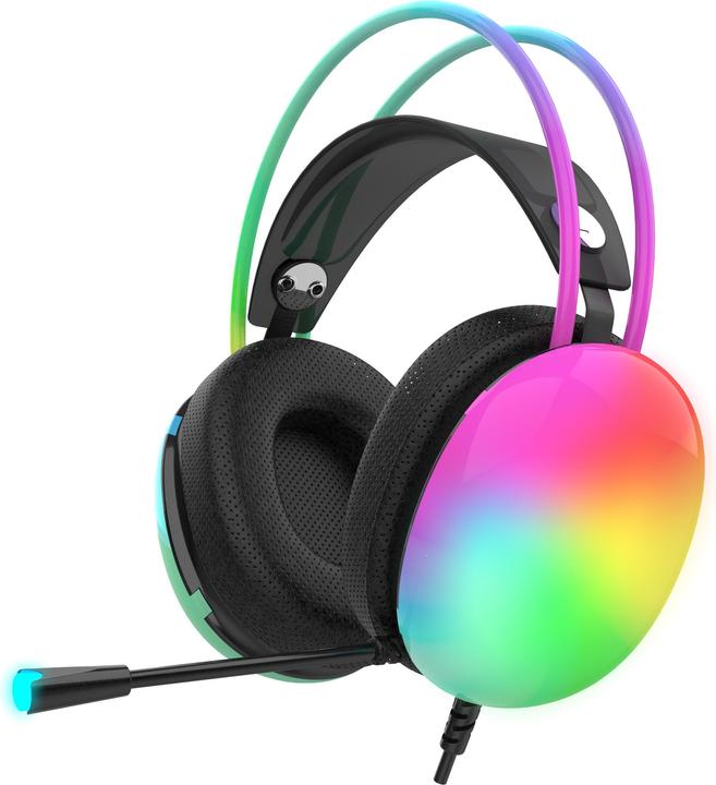 Produktbild Inca Gaming Headset IGK-X8S 7.1, USB, RGB-LED, schwarz (Kabelgebunden)