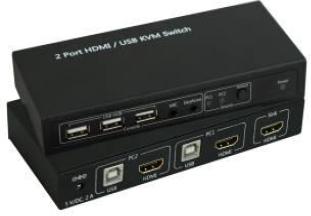 Image du produit MicroConnect MC-HDMI-USBKVM Commutateur clavier/vidéo/souris (KVM) Noir