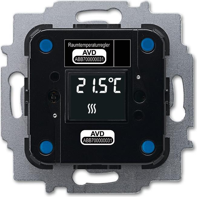 Busch-Jaeger Raumtemperaturregler, Thermostat, Schwarz