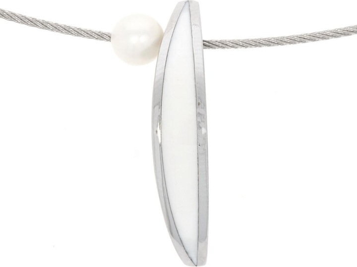 Produktbild Xen Atelier Collier weiss mit Süsswasserzuchtperle 42 cm (Edelstahl, 42 cm)