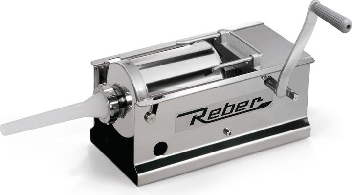 Reber N INOX Remplisseuse de saucisses manuelle de table à 2 vitesses3 Kg