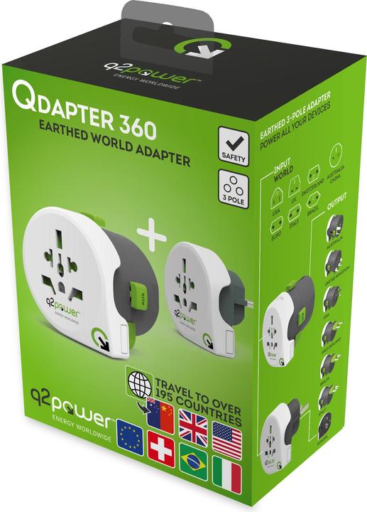 Produktbild Q2 Power Q2Power Weltreiseadapter "QDAPTER 360"