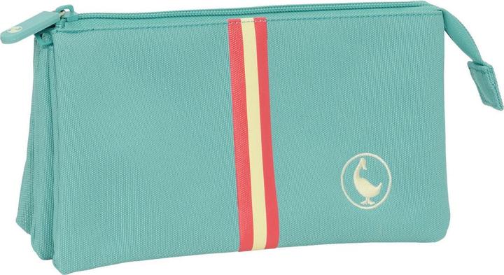 El Ganso Dreifaches Mehrzweck-Etui Aquarelle Blau 22 x 12 x 3 cm