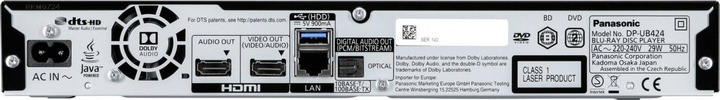 Productafbeelding Panasonic Dp-Ub424 (Blu-Ray Speler)