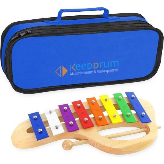 keepdrum KGS-C Glockenspiel aus Holz mit Tasche