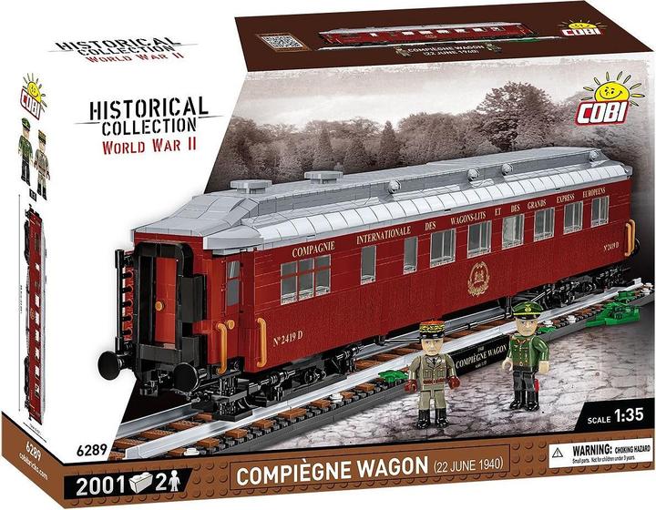 Actual product image Cobi Compiègne Wagon 1940 / 2030 pcs