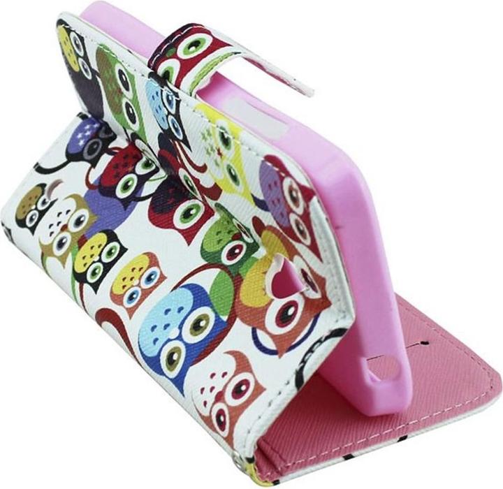 Actual product image König Design Protective cover mobile case (flip landscape) for mobile Nokia Lumia 630 / Lumia 635 Colourful owls (Nokia Lumia 630, Nokia Lumia 635)