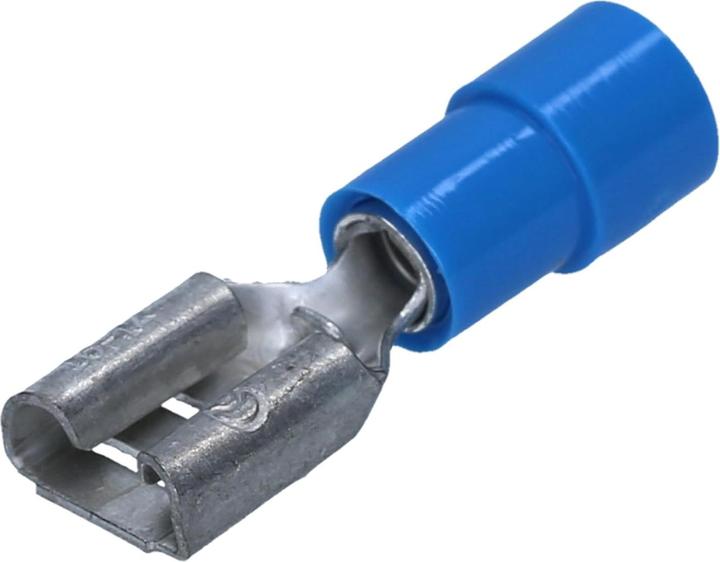 Immagine prodotto Kalitec 10 FHB638 terminale a lama blu 6,3x0,8 I connettore per cavo 1,5-2,5mm² I parzialmente isolato I Me