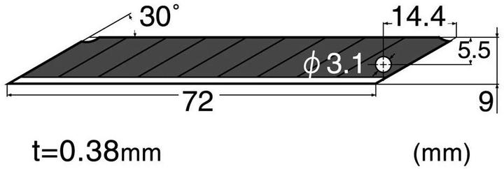 Immagine prodotto NT Cutter BA-15P (Lama di ricambio)