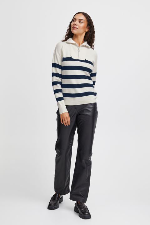 Produktbild B.young BYMANINA ZIPPER STIPE PULLOVER - 20813910 (XL)