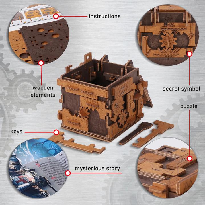 Produktbild WoodenCity WOODEN CITY 3D Holzpuzzle Escape Room: 149 Puzzle Box
