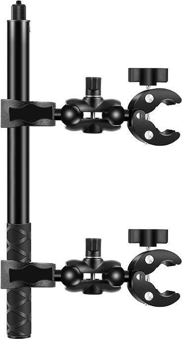 Puluz Motorcycle/bicycle mount with two clamps and selfie stick 150 cm (Montaggio del drone)