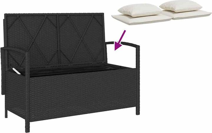 Actual product image vidaXL Gartenbank mit Stauraum