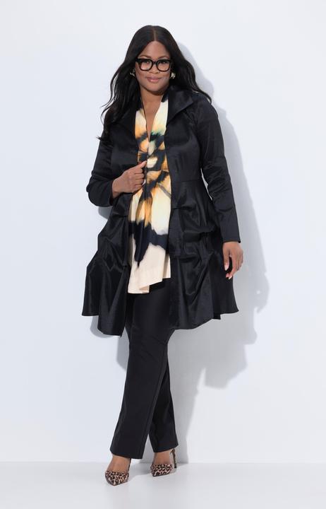 Immagine prodotto Ulla Popken Giacca lunga con baschina, collo con risvolti e maniche lunghe (50)