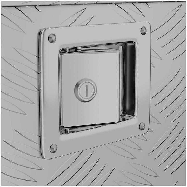 Produktbild MSW Alubox Riffelblech Alukiste Truckbox Werkzeugbox Transportkiste Deichselbox 150L (1 Teil)