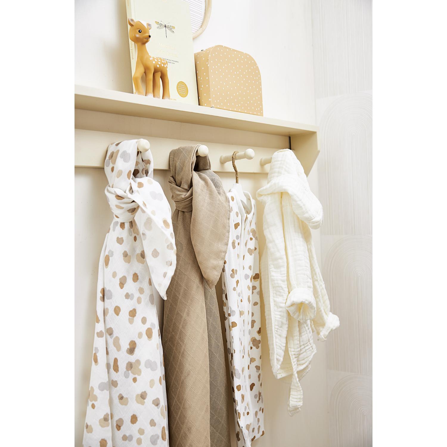 Thumbnail - Meyco, Pucktuch + Nuscheli, Swaddle (120 cm, 120 cm)