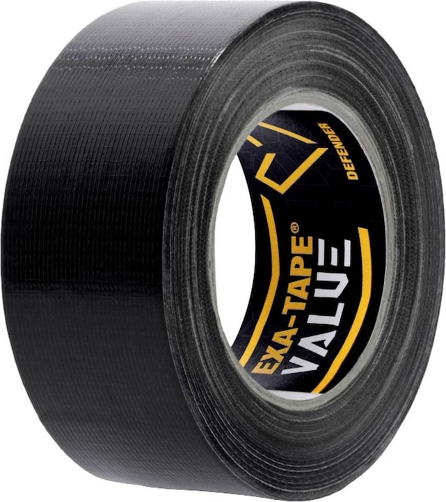 Produktbild Defender EXA-TAPE-VALUE B 50 - Gewebeklebeband, Schwarz, glänzend, 50 mm x 50 m (50 mm)