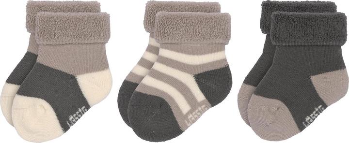Actual product image Lässig Socks Newborn Set of 3 Anthracite Taupe Size 23 - 26 (pack of 3, 23 - 26)