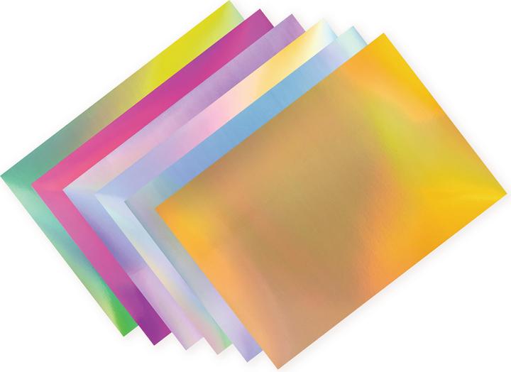 Actual product image Folia Carta a motivi carta preferita Rainbow iridescente (120 g/m², 12 x)