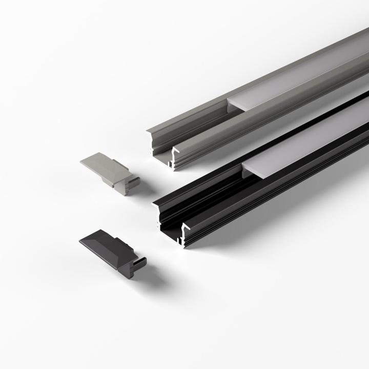 Produktbild Halemeier ChannelLine K2 EDS opal 10er Set L=2500 Alu-und Abdeckprofil