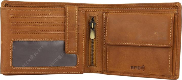 Immagine prodotto Greenburry Portafoglio Tornado con protezione RFID in pelle 12 cm