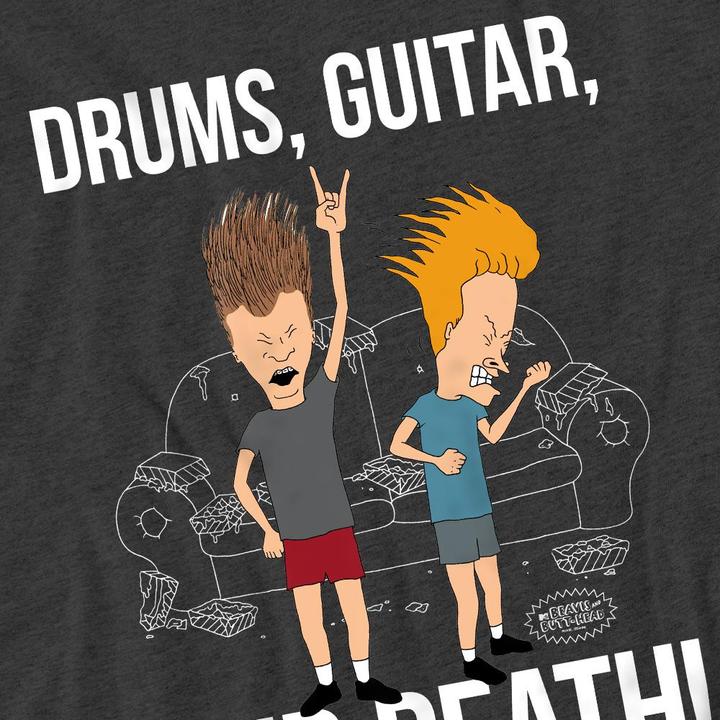 Produktbild Beavis and Butthead Drums Guitar & Death TShirt (M)
