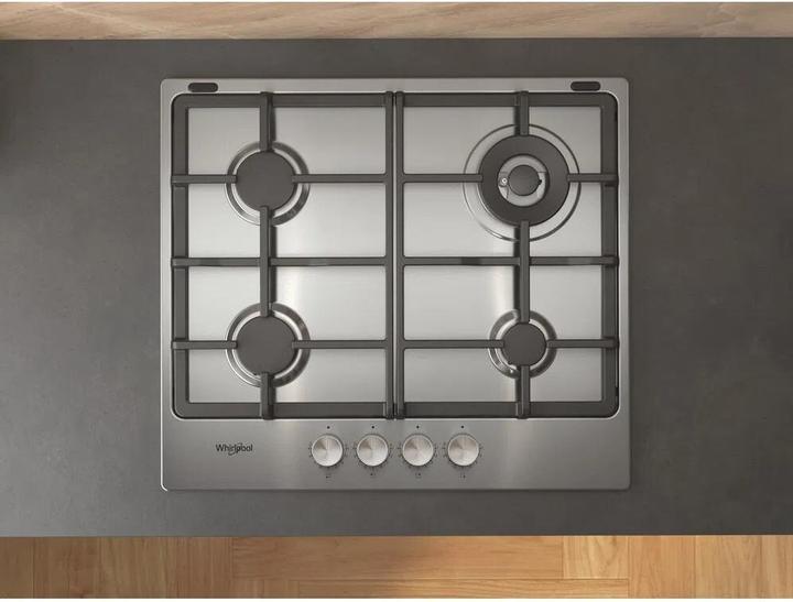 Actual product image Whirlpool TGML 661 IX R Stainless steel Integrated 58 cm Gas hob 4 zone(s)