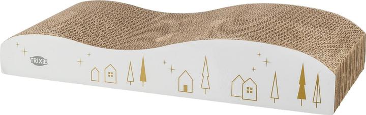 Immagine prodotto Trixie Xmas Kratzpappe Weiss/Gold (8 cm, Bianco/oro)