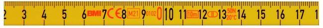 Produktbild BMI Kapselbandmass RADIUS Länge 20 m Bandbreite 13 mm mm/cm EG II Kunststoff Stahlmassband (20 m)